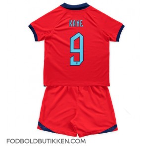 England Harry Kane #9 Udebanetrøje Børn VM 2022 Kortærmet (+ Korte bukser)